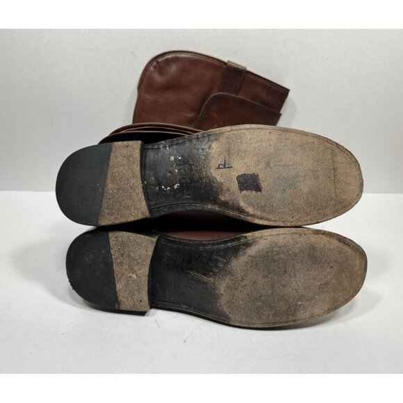 Frye Paige Tall Riding Boots Brown Leather Women’s Size 9 B 3476530 RDD - Picture 7 of 9